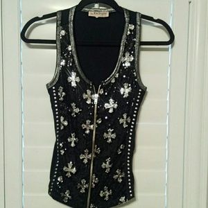 Vest type top